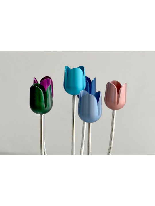 Tulipe faite sur commande multicolore de candélabre d'armes, cadeaux de Pâque,