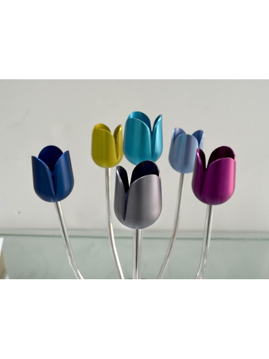 Tulipe faite sur commande multicolore de candélabre d'armes, cadeaux de Pâque,
