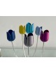 Multicolored Aluminum Custom Arms Candelabra Tulip , Passover Gifts ,