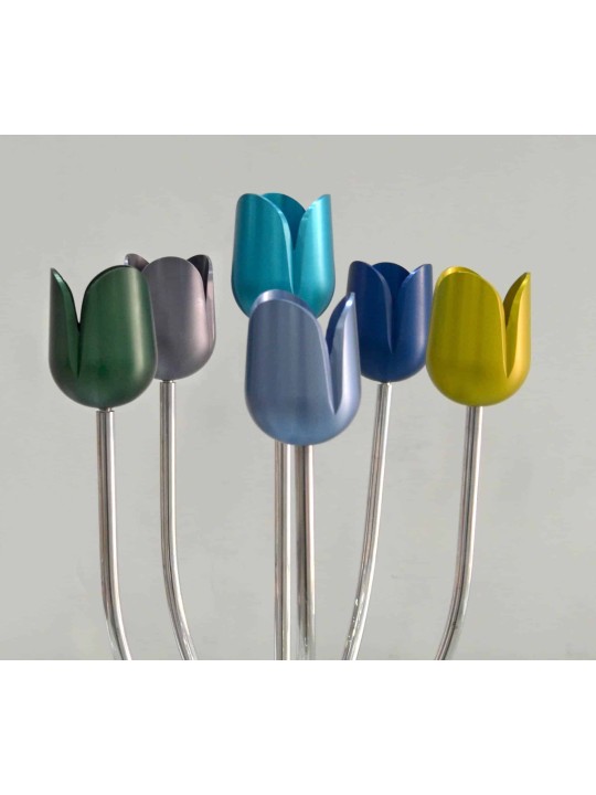 Tulipe faite sur commande multicolore de candélabre d'armes, cadeaux de Pâque,