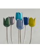 Multicolored Aluminum Custom Arms Candelabra Tulip , Passover Gifts ,