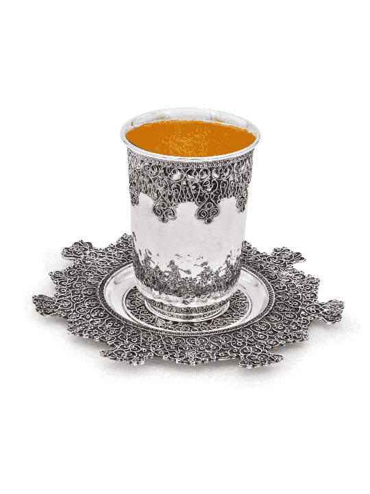 Sterling Silver Intricate Filigree Traditional Kid , Passover Gifts ,