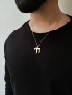 Extra Large Modern Thick and Heavy 14K Gold Chai N , Tu B'Av Gifts , I