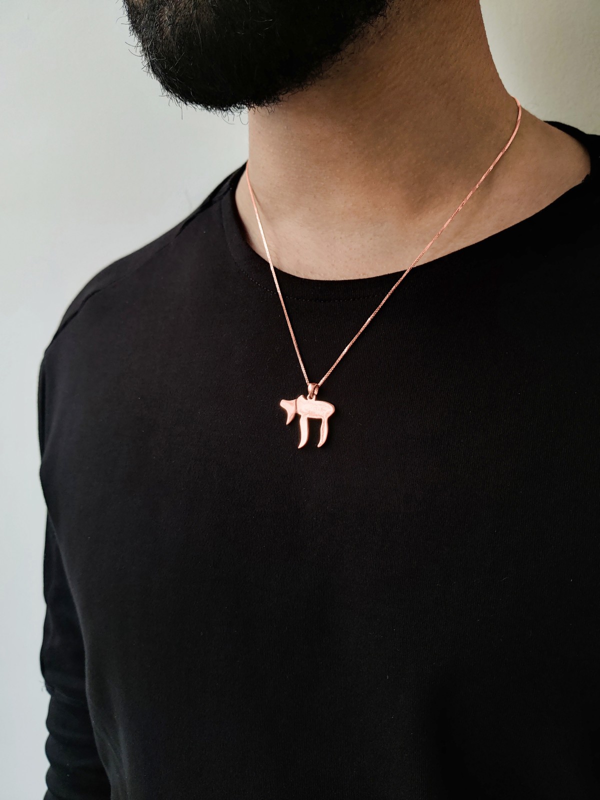 Extra Large Modern Thick and Heavy 14K Gold Chai N , Tu B'Av Gifts , I