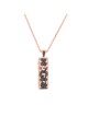 White gold Mezuzah with black diamonds pendant , Add 14K Chain , Israe