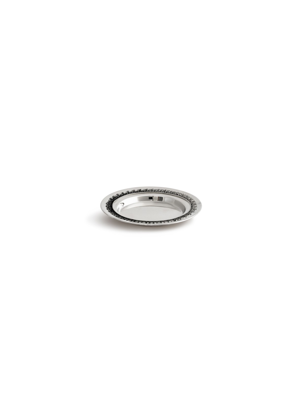 Round Kiddush Cup set with Intricated Filigree , Passover Gifts , Isra