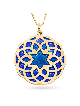 Gold Mandala and Enamel Colors Star of David Neckl , Tu B'Av Gifts , I