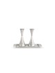 Bougeoirs modernes martelés en argent sterling, argent sterling Ca