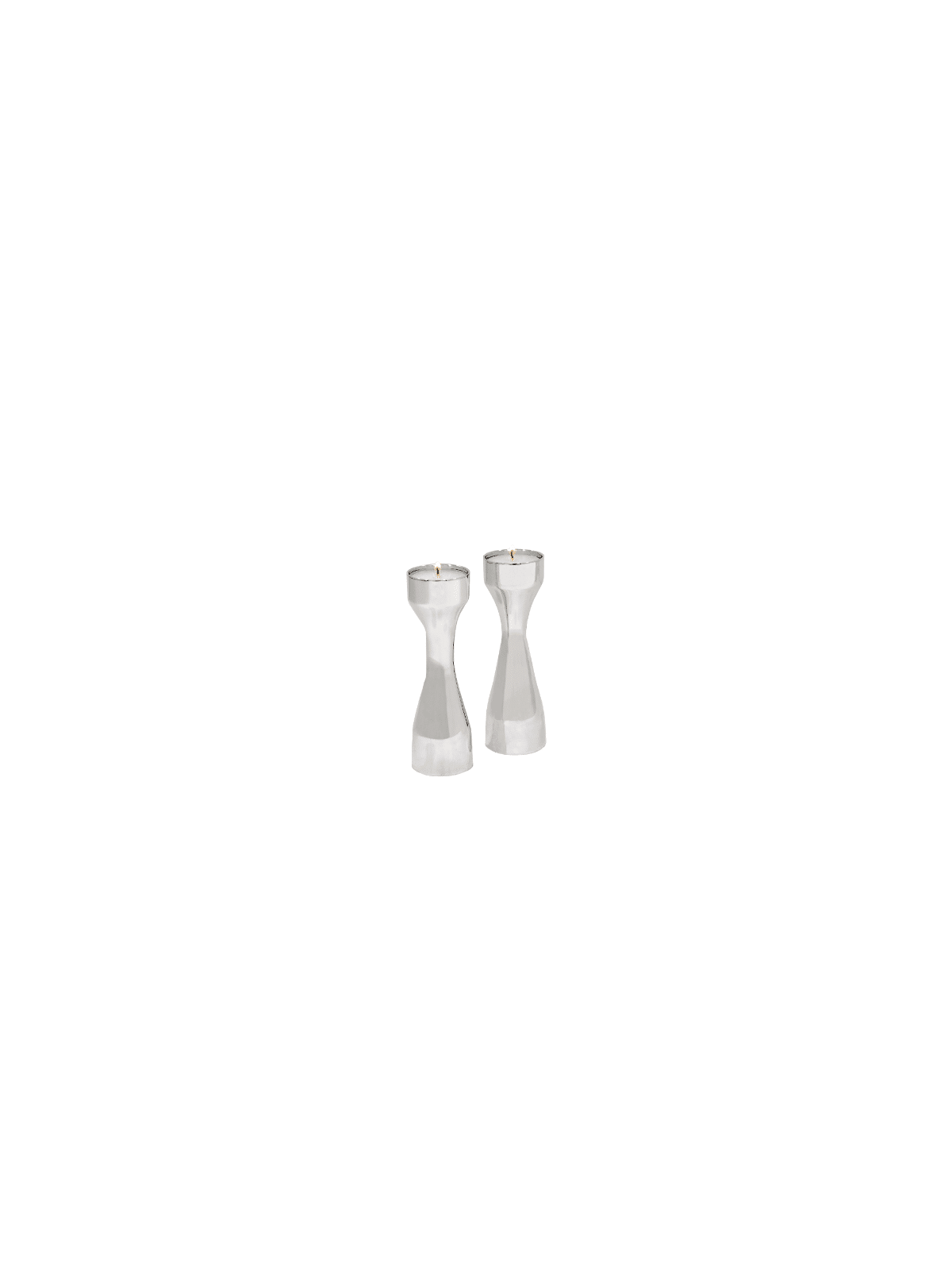 Bougeoirs en argent sterling de taille moyenne adaptés à, argent sterling C