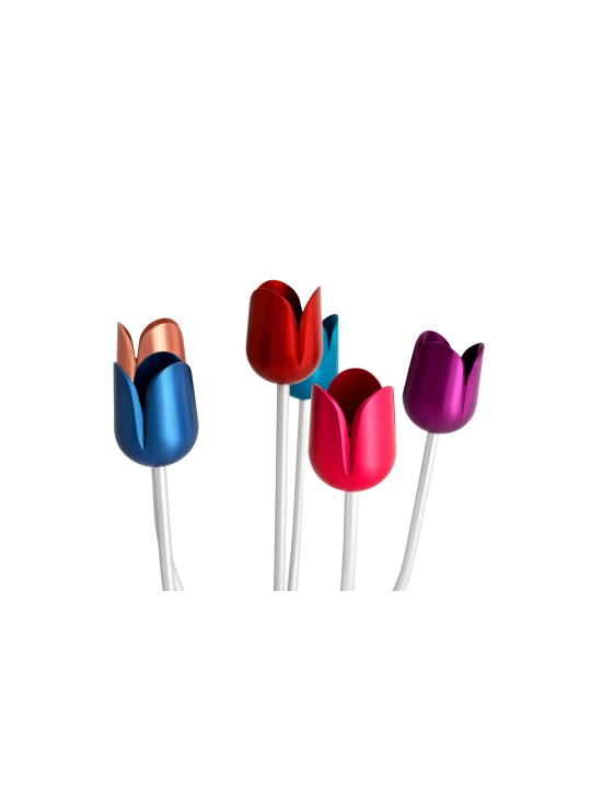 Candélabres à base martelée colorée avec bras personnalisés Flo, cadeaux de Pâque,