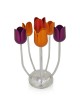 Candélabres à base martelée colorée avec bras personnalisés Flo, cadeaux de Pâque,