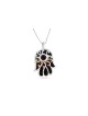 Collier Hamsa en or émaillé avec pierre d'améthyste, cadeaux Tu B'Av, Isr