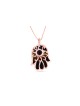 Collier Hamsa en or émaillé avec pierre d'améthyste, cadeaux Tu B'Av, Isr