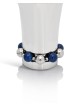 Coupe de Kiddouch contemporaine en argent avec bleu et argent, coupes de Kiddouche, est