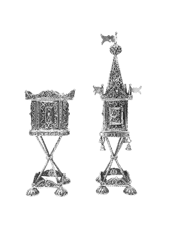 Bougeoir traditionnel en filigrane en argent sterling, argent sterling J