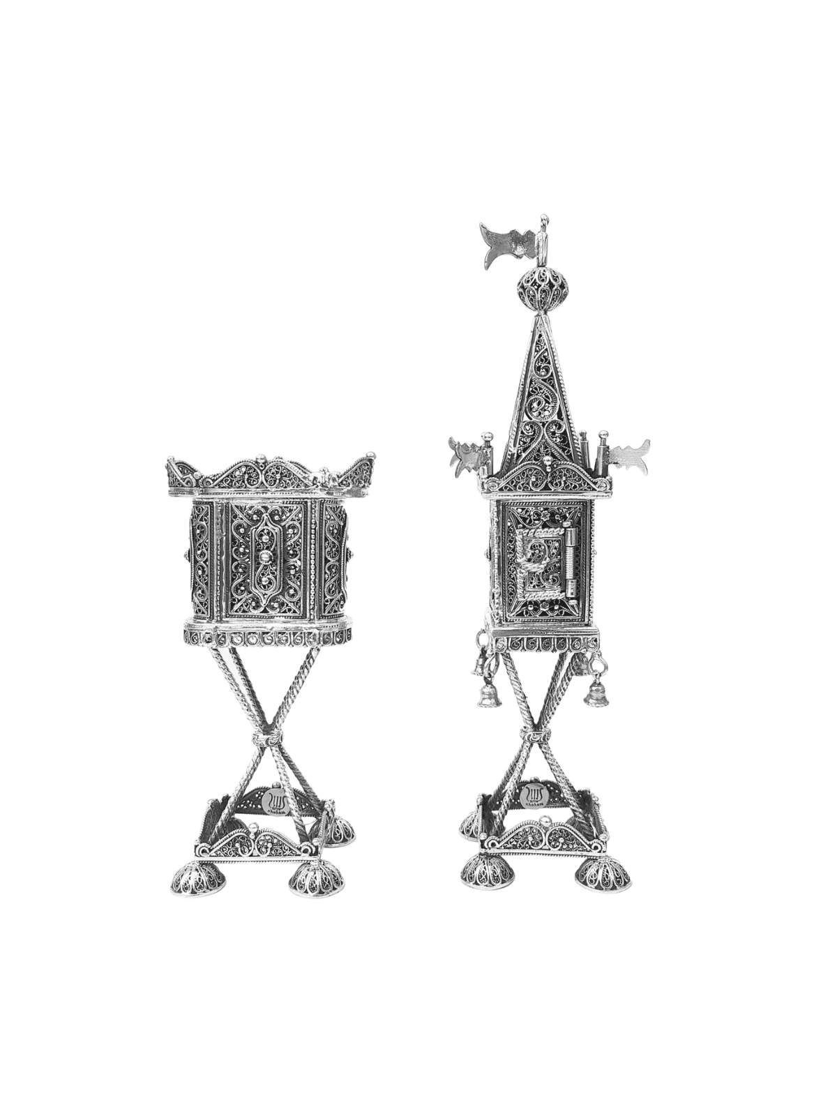 Sterling Silver Traditional Filigree Candle Holder , Sterling Silver J