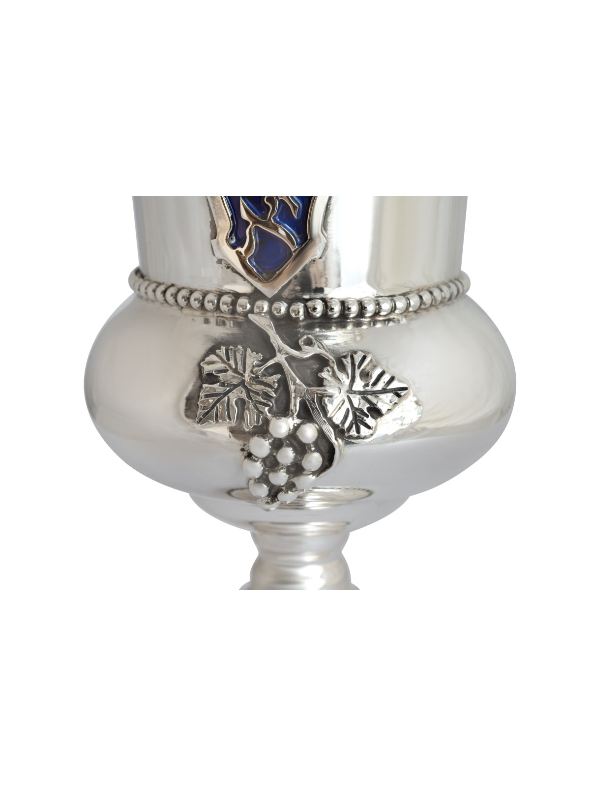 Extra Large Eliyahu Kiddush Cup avec motif raisins, cadeaux de Pâque,