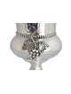 Extra Large Eliyahu Kiddush Cup avec motif raisins, cadeaux de Pâque,