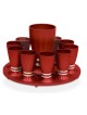 Ensemble coloré en aluminium anodisé vibrant d'alcool, cadeaux de Pâque, Israël