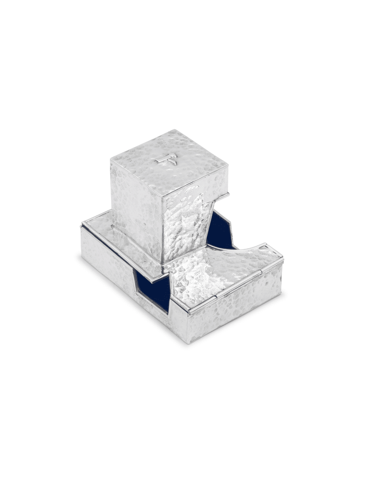 Hammered Stylish Sterling Silver Tefillin Boxes , Tefillin and Tefilli