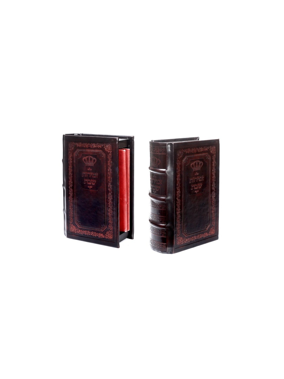 Glamorous leather covered holder for Zemirot an... | Table Decorations