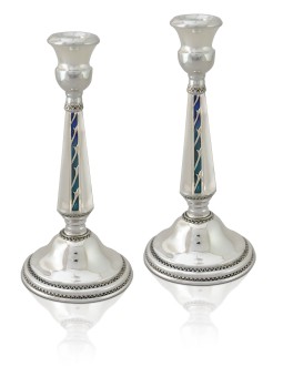 Chandeliers émaux par argent sterling coloré, bougie en argent sterling