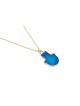 Pendentif Hamsa en or émail bleu, cadeaux Tu B'Av, Judaica israélien