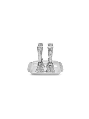 Chandeliers en argent sterling avec martelage ondulé, cadeaux de Pâque, est