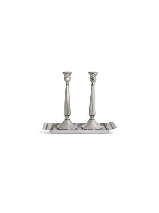 Grand chandelier de Shabbat en argent sterling en filigrane, argent sterling C
