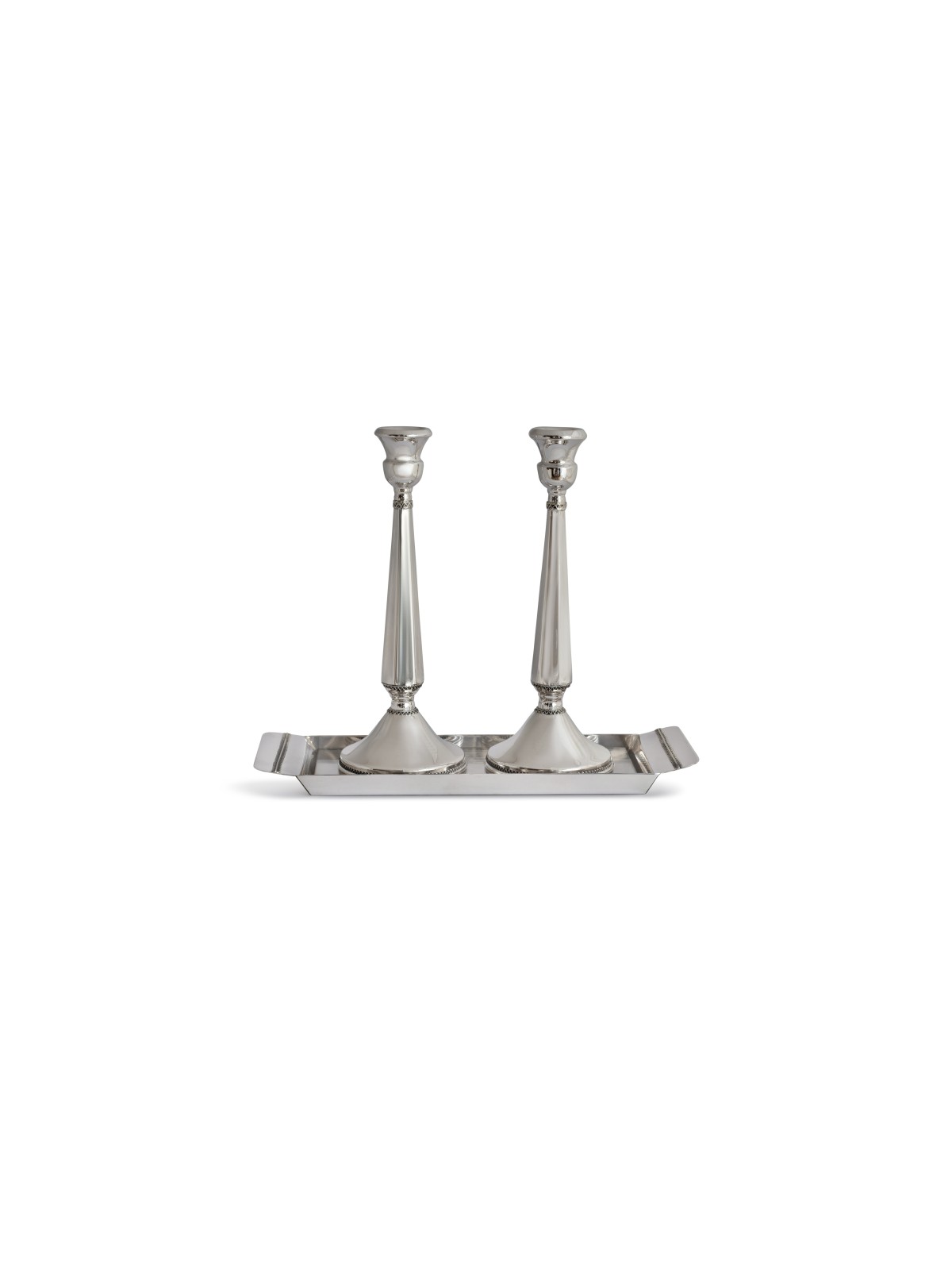 Grand chandelier de Shabbat en argent sterling en filigrane, argent sterling C