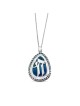 Stylo émaillé en or 14 carats Chai en forme de goutte extra large, ajouter une chaîne 14 carats, I