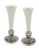 Bougeoirs de Shabbat en argent sterling, boule en filigrane, cadeaux de Pâque,