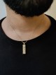 Mezuzah gold diamonds pendant Beautiful , Tu B'Av Gifts , Israeli Juda
