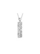 Mezuzah gold diamonds pendant Beautiful , Tu B'Av Gifts , Israeli Juda