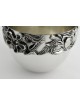 Flowers Sterling Silver Classic Honey Dish & Tray , Tu B'Av Gifts , Is