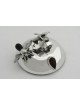 Flowers Sterling Silver Classic Honey Dish & Tray , Tu B'Av Gifts , Is