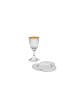 Coupe de Kiddush florale spéciale avec hébreu Shabbat ble, Kiddush Cu moderne