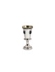 Silver Octagonal Shape Kiddush Goblet with Amethys , Kiddush Cups , Is
