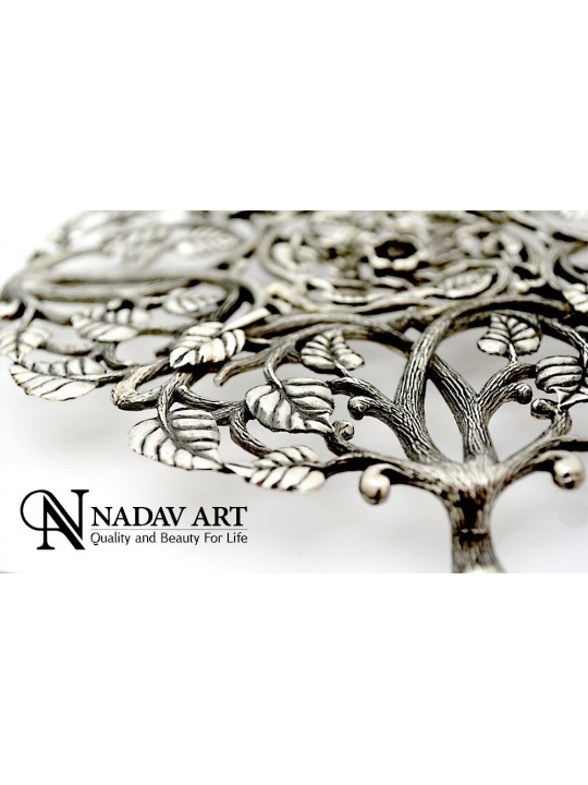 Arbre de vie ajouré en argent sterling Filigrane Tra , Cadeaux Tu B'Av , I