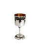 Élégant gobelet de Kiddush en argent avec filigr oxydé, tasses de Kiddush, est