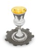 Grande tasse de Kiddouch en filigrane ornée fabriquée en Sterli, cadeaux de Pâque,