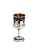 Coupe de Kiddouch classique en argent avec longue tige et anti, coupes de Kiddouche, est