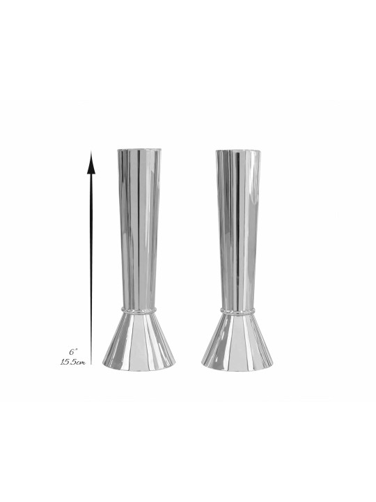 Chandeliers de regard propre d'argent sterling de taille moyenne, boîte d'argent sterling