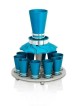 One of a Kind Wine Fountain Colorful Aluminum Set , Kiddush Fountains