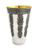 Kiddush d'argent en filigrane yéménite traditionnel, cadeaux de Pâque, Israël