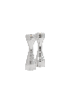 Bougeoirs en argent sterling martelé qui s’adaptent à Te, argent sterling C