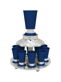 Jewish Passover Gift Wine Fountain 10 Cups , Kiddush Fountains , Israe