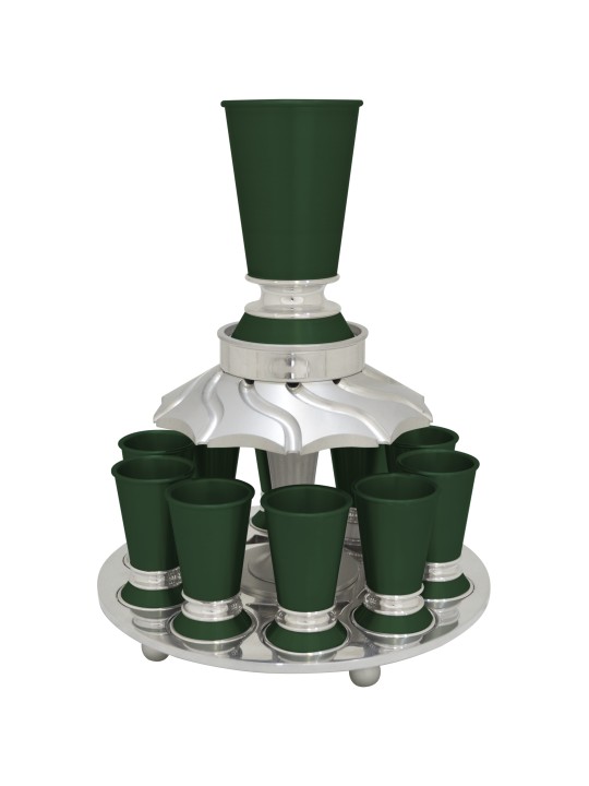 Fontaine à vin cadeau de Pâque juive 10 tasses, fontaines de Kiddouch, Israël
