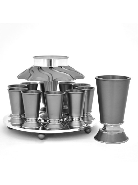 Fontaine à vin cadeau de Pâque juive 10 tasses, fontaines de Kiddouch, Israël