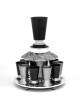 Fontaine à vin noir et gris avec 10 tasses à liqueur, fontaines Kiddouch,